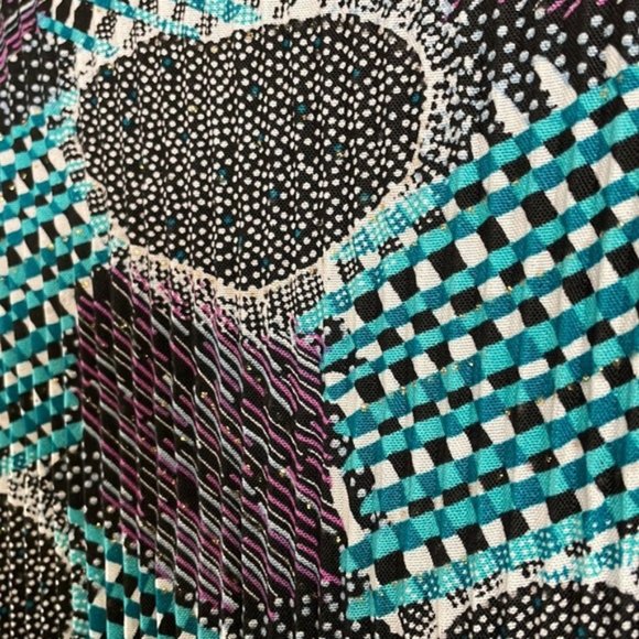 COTTON & Linen Blouse Funky Pattern - Picture 3 of 7